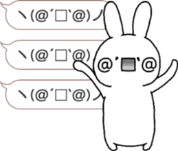 talking rabbit sticker 5 sticker #12075166