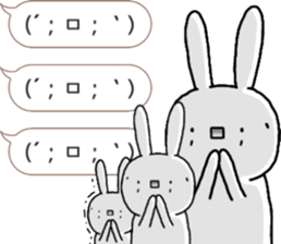 talking rabbit sticker 5 sticker #12075170