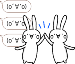 talking rabbit sticker 5 sticker #12075172