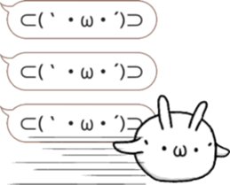 talking rabbit sticker 5 sticker #12075173