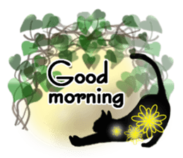 Cute animals silhouette sticker sticker #12075418