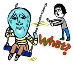 The muggy world(English) sticker #12075690