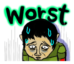 The muggy world(English) sticker #12075691