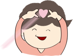 human and cat sticker #12075695