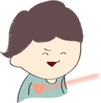 human and cat sticker #12075696