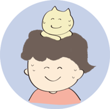 human and cat sticker #12075712