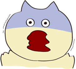 human and cat sticker #12075717