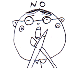 A Man Wearing Glasses NEO!! sticker #12075887