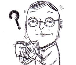 A Man Wearing Glasses NEO!! sticker #12075916