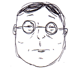 A Man Wearing Glasses NEO!! sticker #12075925