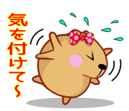 Kyapibara women's mother sticker #12076151