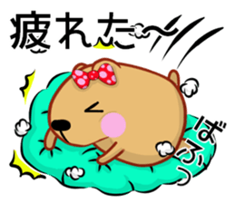 Kyapibara women's mother sticker #12076152