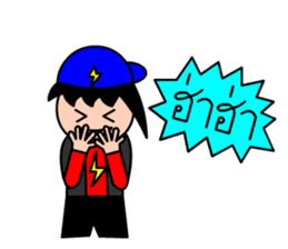 Mr.LectroZ The lightning boy sticker #12076607