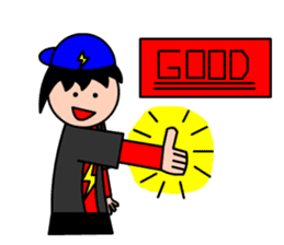 Mr.LectroZ The lightning boy sticker #12076609