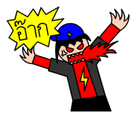 Mr.LectroZ The lightning boy sticker #12076614