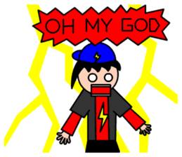 Mr.LectroZ The lightning boy sticker #12076616