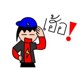 Mr.LectroZ The lightning boy sticker #12076626