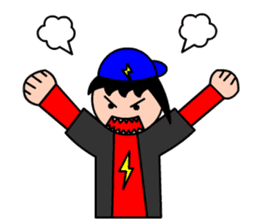 Mr.LectroZ The lightning boy sticker #12076632