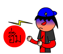 Mr.LectroZ The lightning boy sticker #12076633