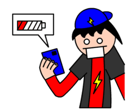 Mr.LectroZ The lightning boy sticker #12076636