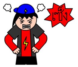 Mr.LectroZ The lightning boy sticker #12076643