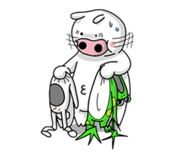 A delightful pig family 2 sticker #12076936