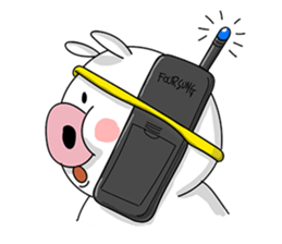 A delightful pig family 2 sticker #12076938