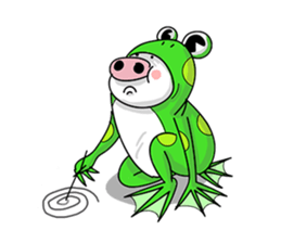 A delightful pig family 2 sticker #12076945