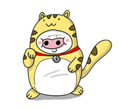 A delightful pig family 2 sticker #12076959