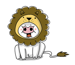 A delightful pig family 2 sticker #12076960