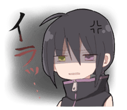 Blue child and wolf child and protector sticker #12077314