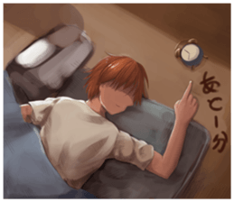 A day of Wolf brother and sister sticker #12077327