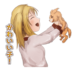 A day of Wolf brother and sister sticker #12077338