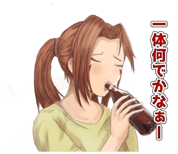 A day of Wolf brother and sister sticker #12077349