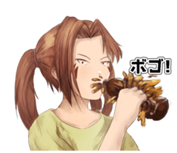 A day of Wolf brother and sister sticker #12077350