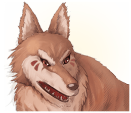 A day of Wolf brother and sister sticker #12077354