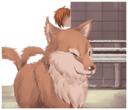 A day of Wolf brother and sister sticker #12077358