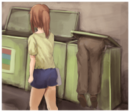 A day of Wolf brother and sister sticker #12077360