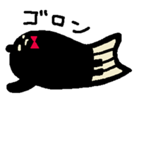 Monster stripes sticker #12077442