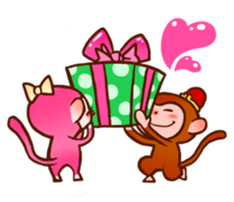 Golden Monkey "Good Luck", Gold Monky sticker #12078527