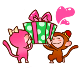 Golden Monkey "Good Luck", Gold Monky sticker #12078527