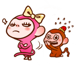 Golden Monkey "Good Luck", Gold Monky sticker #12078528