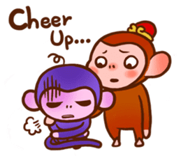 Golden Monkey "Good Luck", Gold Monky sticker #12078530