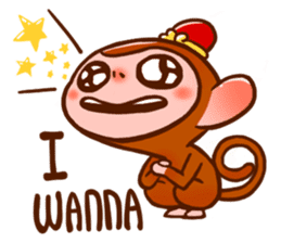 Golden Monkey "Good Luck", Gold Monky sticker #12078534