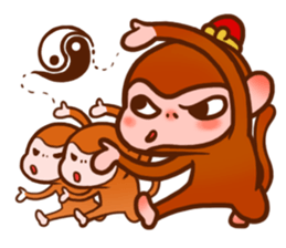 Golden Monkey "Good Luck", Gold Monky sticker #12078537