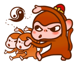 Golden Monkey "Good Luck", Gold Monky sticker #12078537