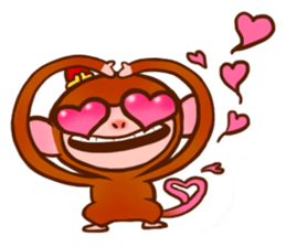 Golden Monkey "Good Luck", Gold Monky sticker #12078539
