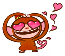 Golden Monkey "Good Luck", Gold Monky sticker #12078539
