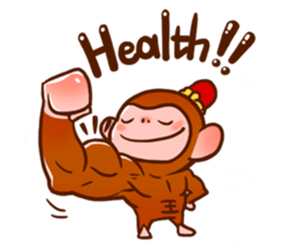 Golden Monkey "Good Luck", Gold Monky sticker #12078541