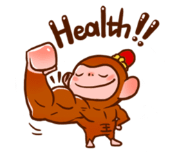 Golden Monkey "Good Luck", Gold Monky sticker #12078541